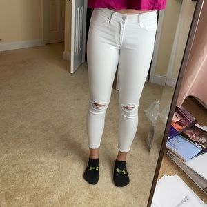 Abercrombie white jeans